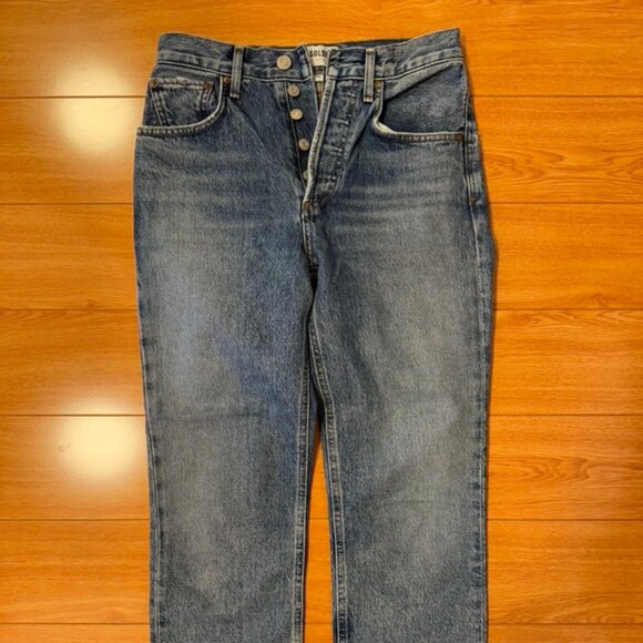 Agolde Medium-Wash Denim - Picture 1 of 3
